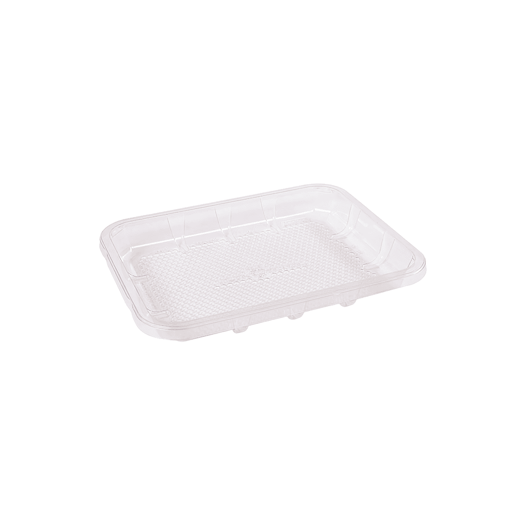 EZ-Tray 4D Meat Tray 9.25X7.25X1.13 IN APET Deep Clear Rectangle Honeycomb 300/Case