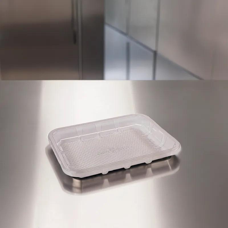 EZ-Tray 4D Meat Tray 9.25X7.25X1.13 IN APET Deep Clear Rectangle Honeycomb 300/Case