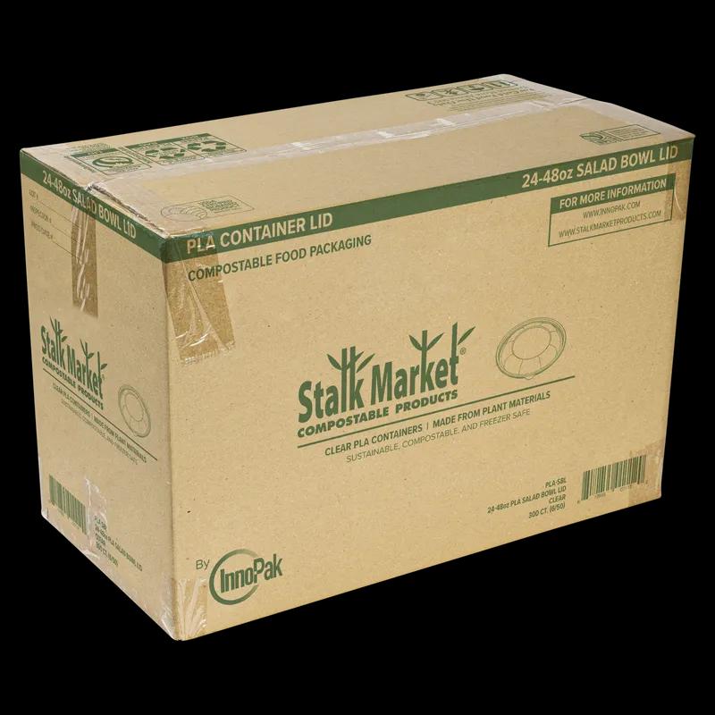 Stalk Market Lid PLA Clear For 24-48 OZ Salad Bowl 300/Case