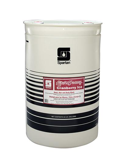 Lite'n Foamy® Cranberry Ice® Hair & Body Wash Ready-to-Use (RTU) Liquid 55 GAL Tangy-Cranberry Red Refill 1/Drum