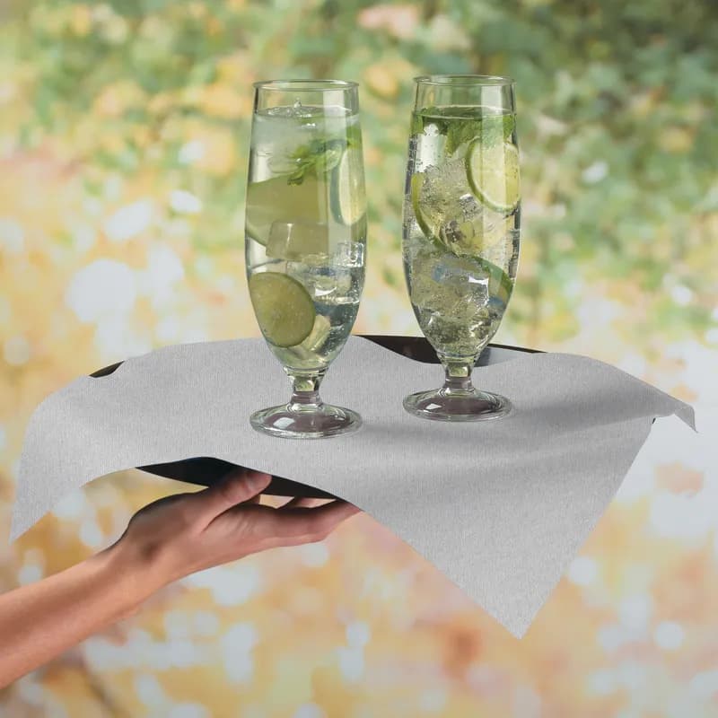 Dinner Napkins 16X16 IN Natural Gray Linen Paper Flat 1000/Case