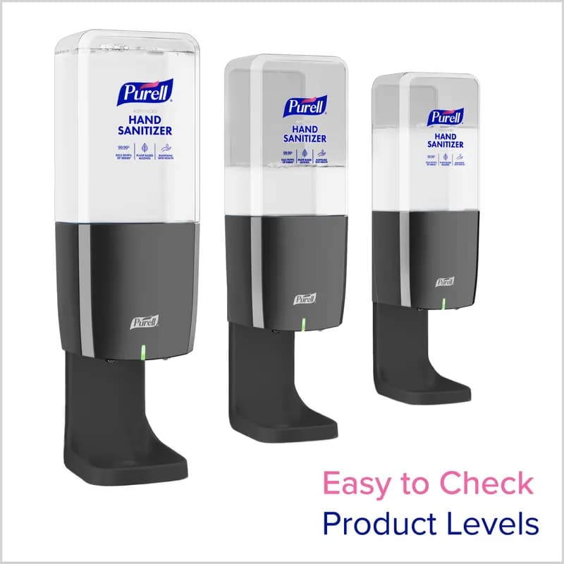 Purell® ES10 Hand Sanitizer Dispenser 1200 mL 10.76X6.45X4.77 IN Chrome Plated Wall Mount 1/Each