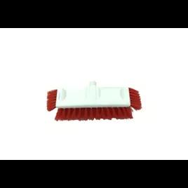 Deck Brush 10 IN Plastic Red White Dual Surface 6/Case
