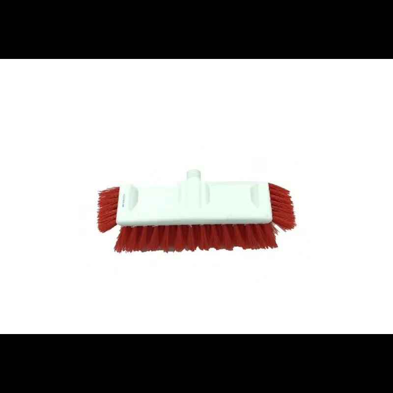 Deck Brush 10 IN Plastic Red White Dual Surface 6/Case