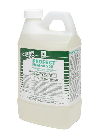 Profect® Neutral 256 Fragrance Free Disinfectant Cleaner 2 L Neutral Dye Free 4/Case