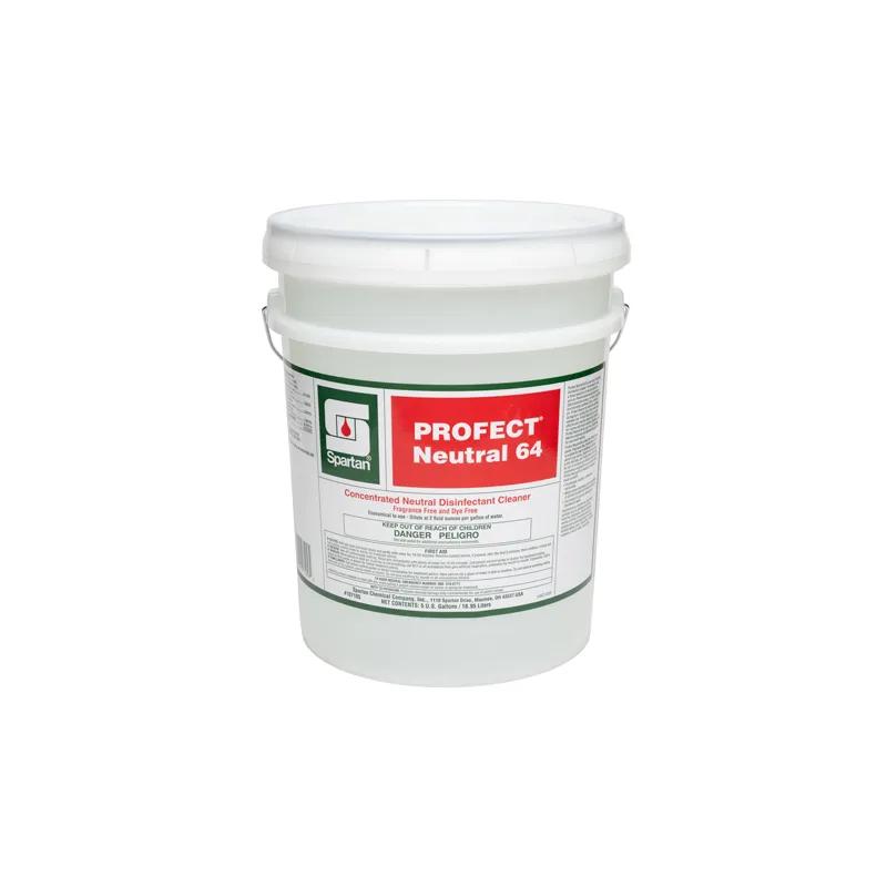 Profect® Neutral 64 Fragrance Free Disinfectant Cleaner 5 GAL Hospital Grade Neutral Dye Free 1/Pail