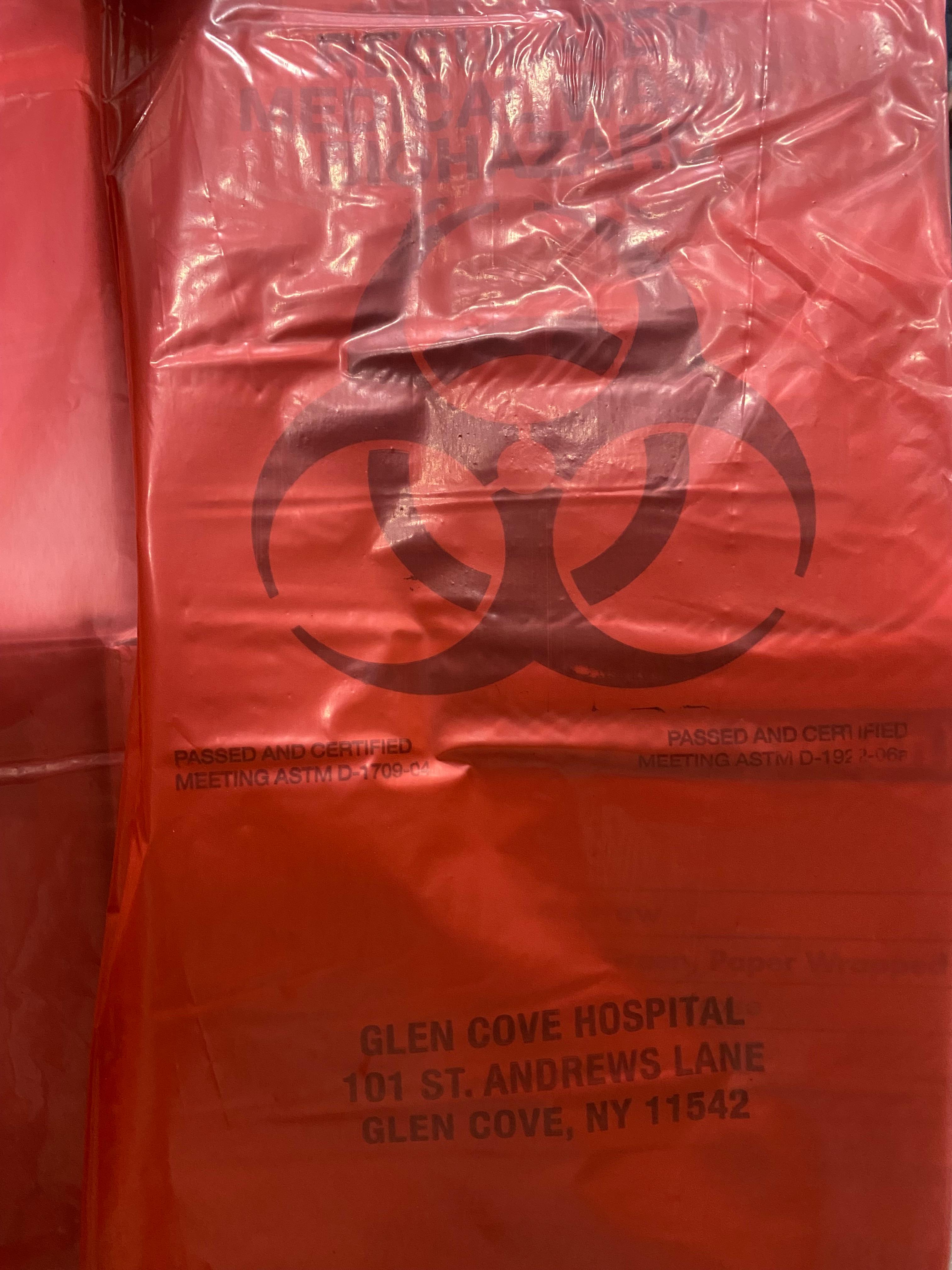 Biohazard Bag 40X46 IN Red 1.3MIL 100/Case
