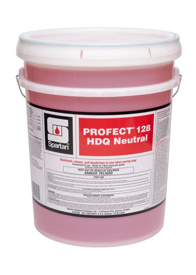 Profect® 128 HDQ Neutral® Refreshing Citrus Disinfectant Cleaner Deodorizer 5 GAL Hospital Grade Neutral One Step 1/Pail