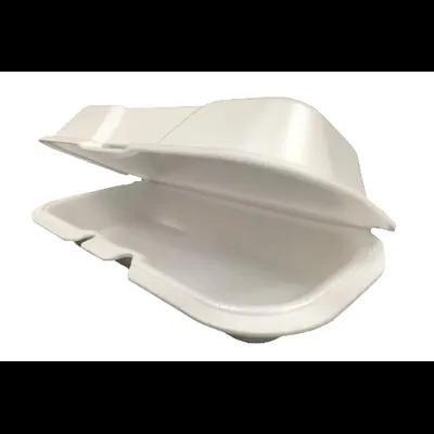 Regal Hot Dog Take-Out Container Hinged Small (SM) 8X4X2 IN Polystyrene Foam White Not Vented 500/Case