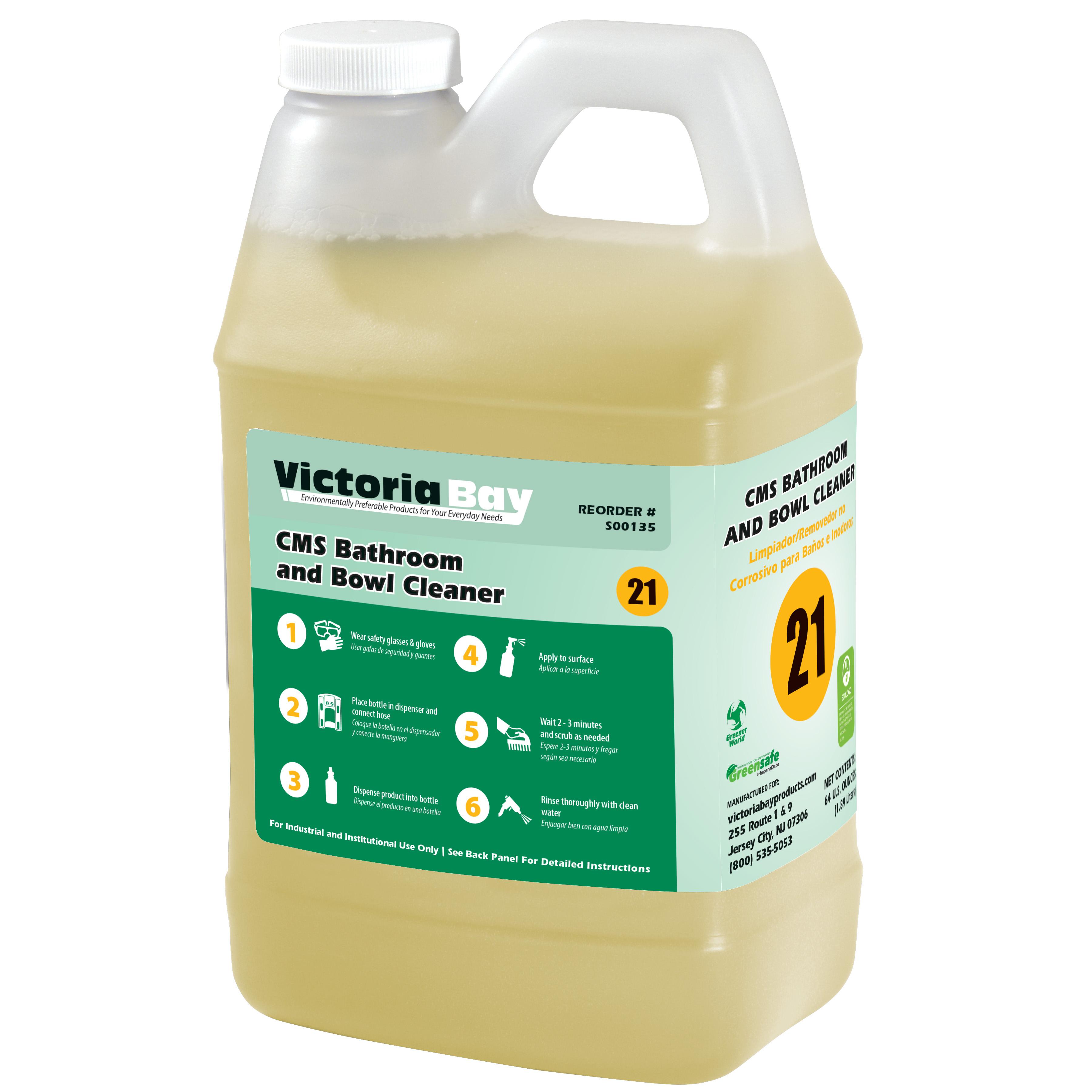Victoria Bay Bathroom and Bowl Cleaner CMS #21 64 OZ 4/Case