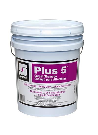 Plus-5® Banana Carpet Shampoo 5 GAL Heavy Duty Alkaline Liquid Concentrate High Foam Drying Agents Anti-Static 1/Pail