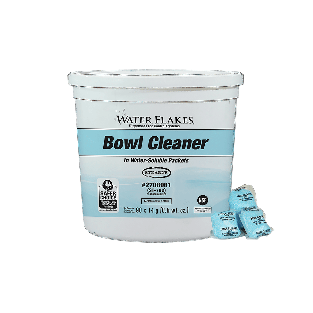Water Flakes® Toilet Bowl Cleaner 0.5 OZ Packet 90 Count/Pack 2 Packs/Case