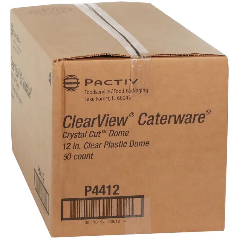 Caterware® Lid Dome 12X2.5 IN OPS Clear Round For Container 50/Case