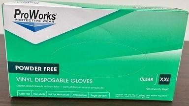 Gloves XXL Vinyl Powder-Free 100/Box