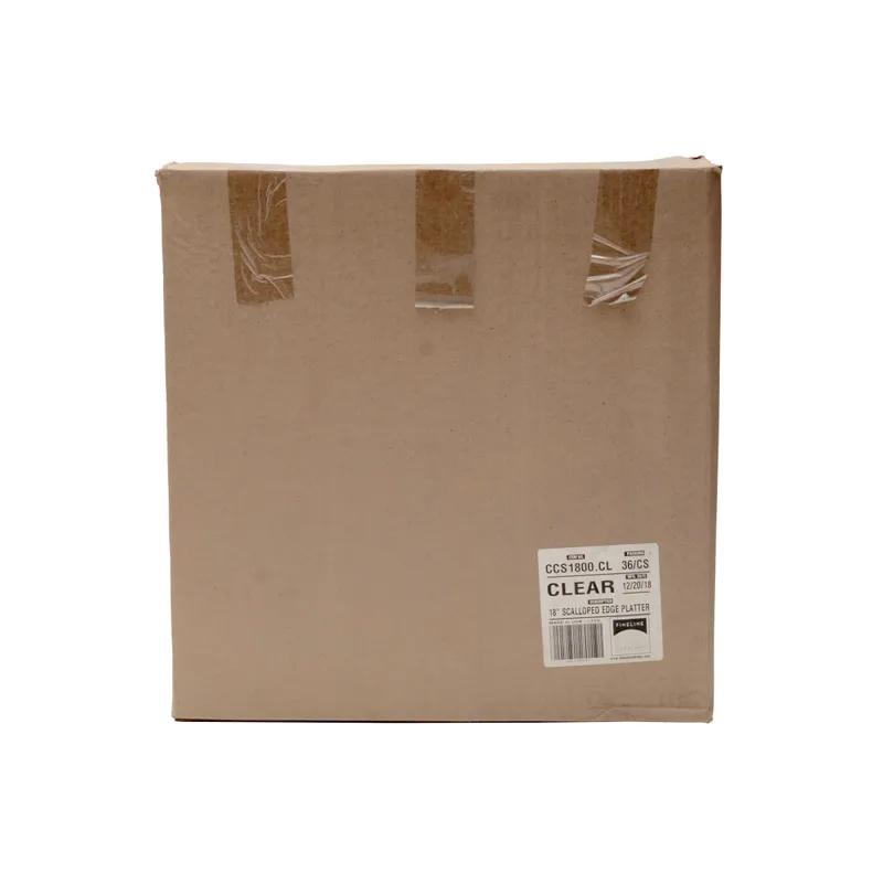 Platter Pleasers Serving Tray 18 IN Plastic Clear Round 36/Case