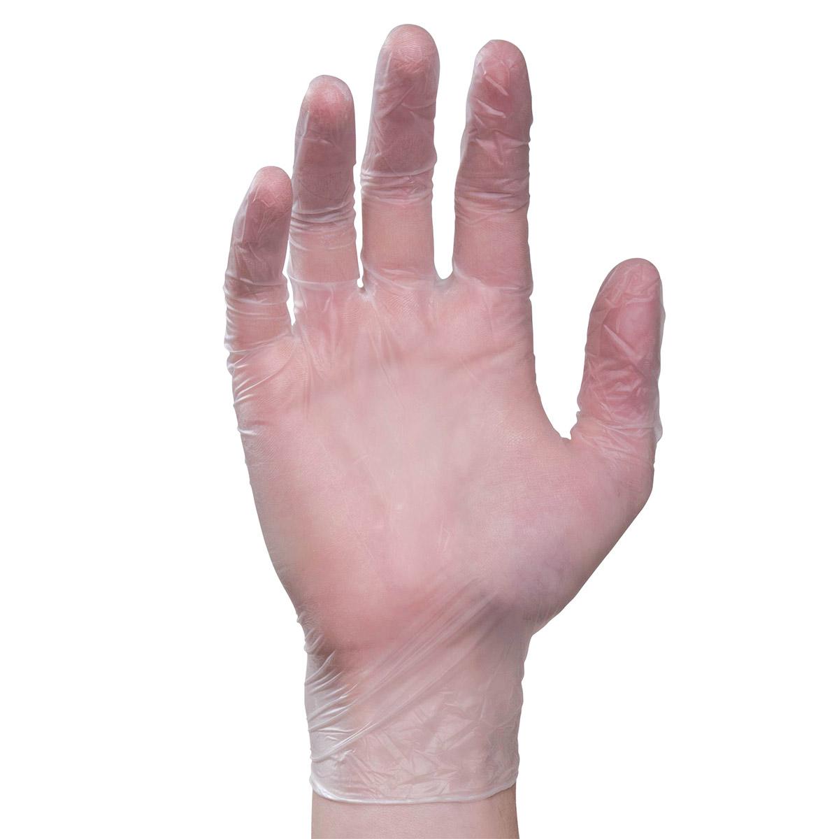 prepfit™ Gloves XL Clear 2.8MIL Vinyl Powder-Free 100 Count/Box 10 Box/Case