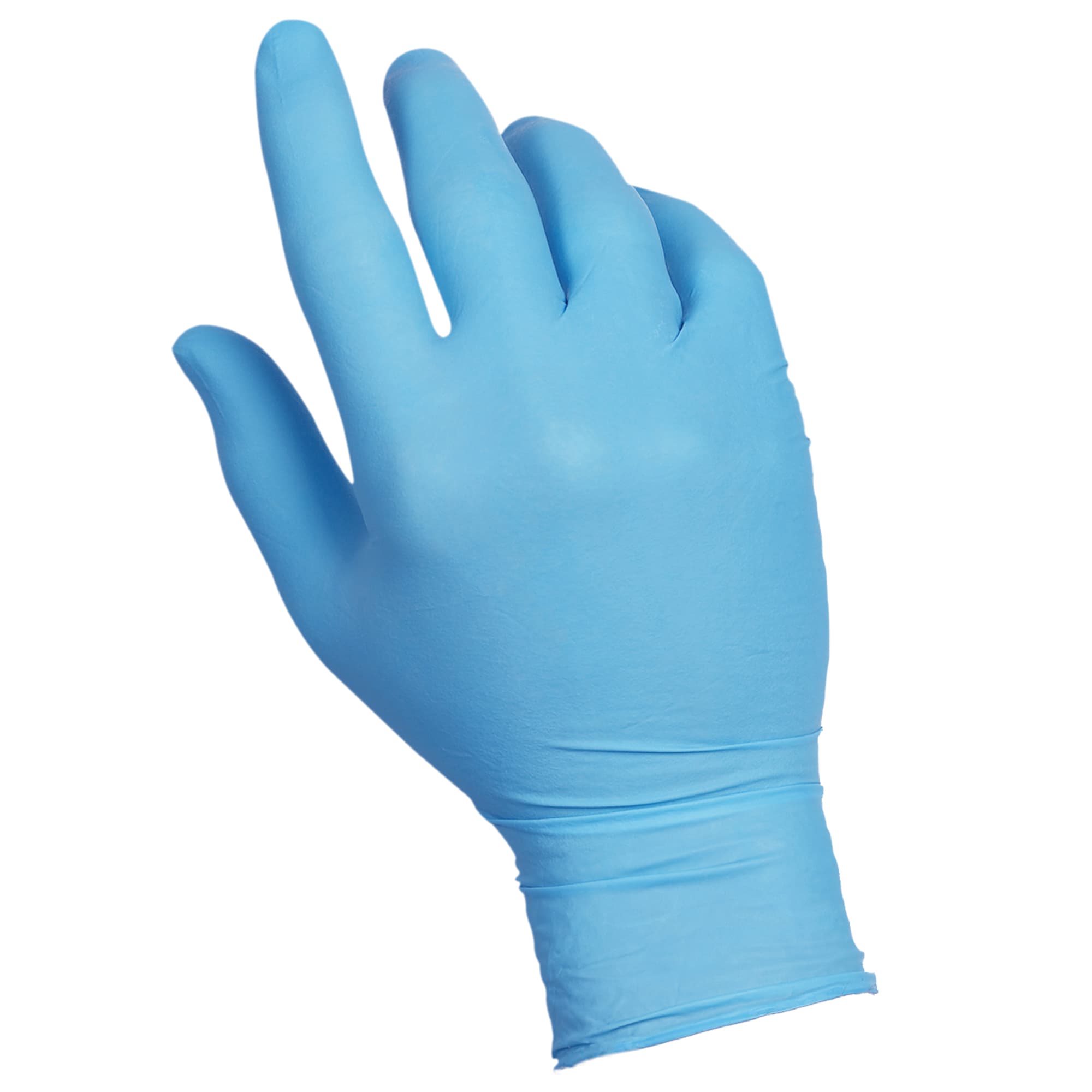 BasicGards® Gloves Medium (MED) Light Blue Vitrile Powder-Free 100 Count/Box 10 Box/Case 1000 Count/Case