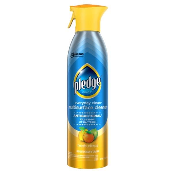 Pledge® Everyday Clean™ Cleaner 9.7 OZ Spray Antibacterial Multi-Surface 6/Case