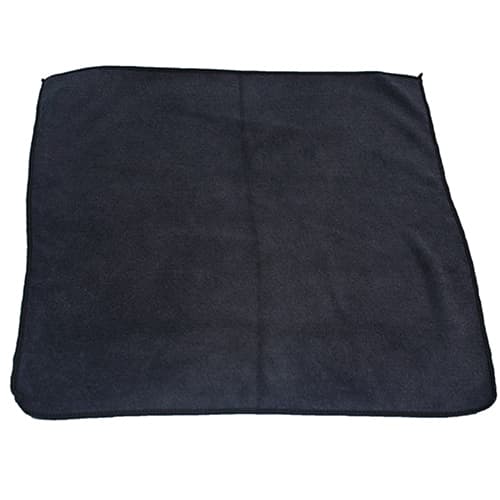 Impact® Cleaning Cloth 16X16 IN Microfiber Black Premium 12 Count/Bag 15 Bags/Case