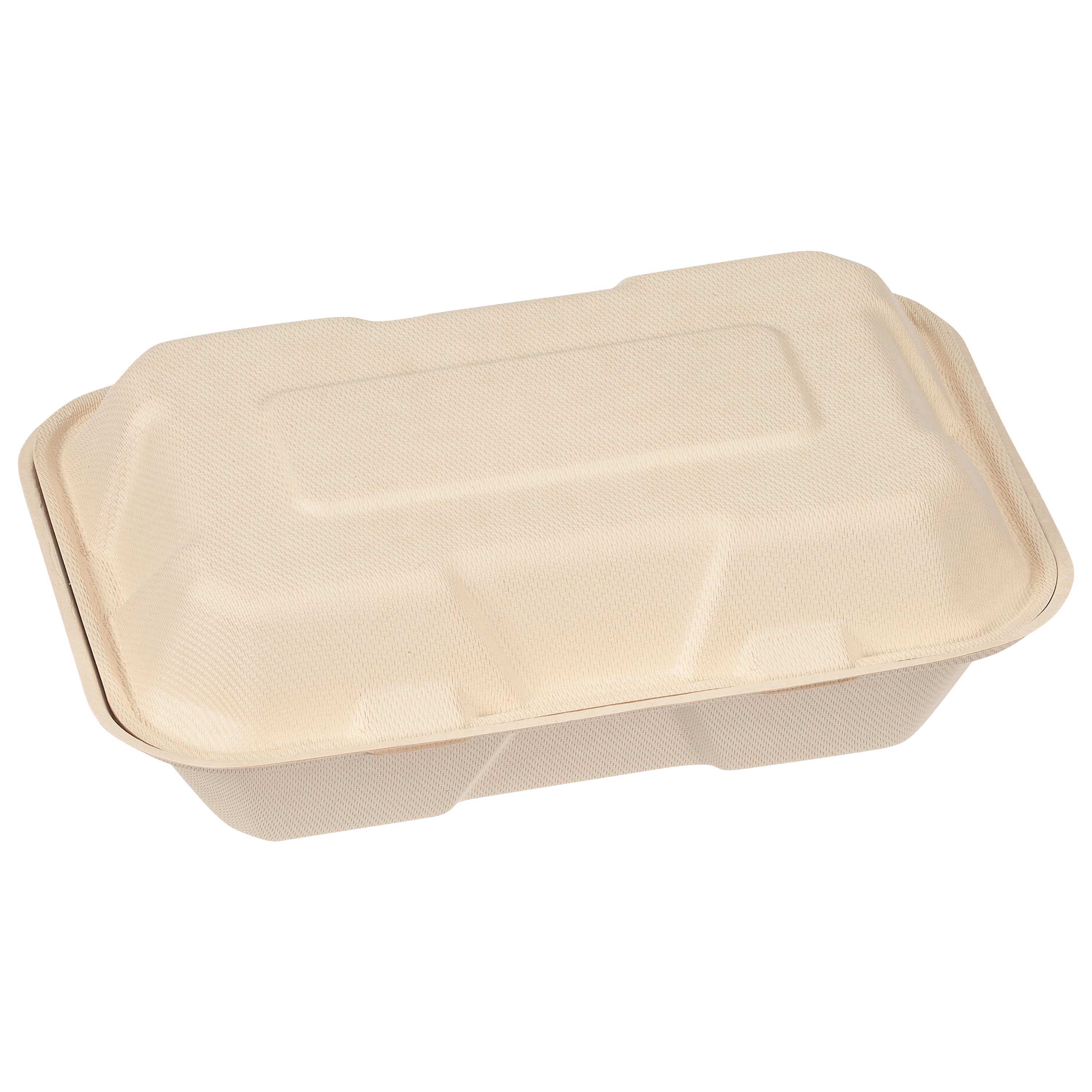 Take-Out Container Hinged 6X9 IN Pulp Fiber 200/Case