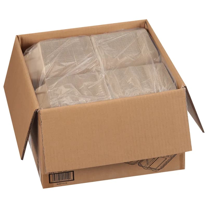 Take-Out Container Hinged 6X9 IN Pulp Fiber 200/Case