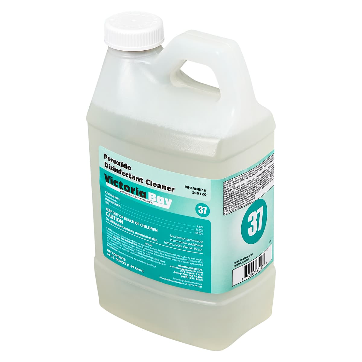 Victoria Bay Peroxide Disinfectant Cleaner CMS #37 64 OZ 4/Case