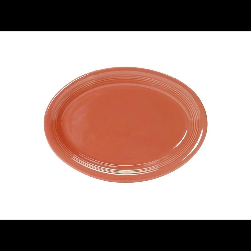 Concentrix Platter 9.75X7 IN China Cinnebar Oval Coupe Fully Vitrified 24/Case