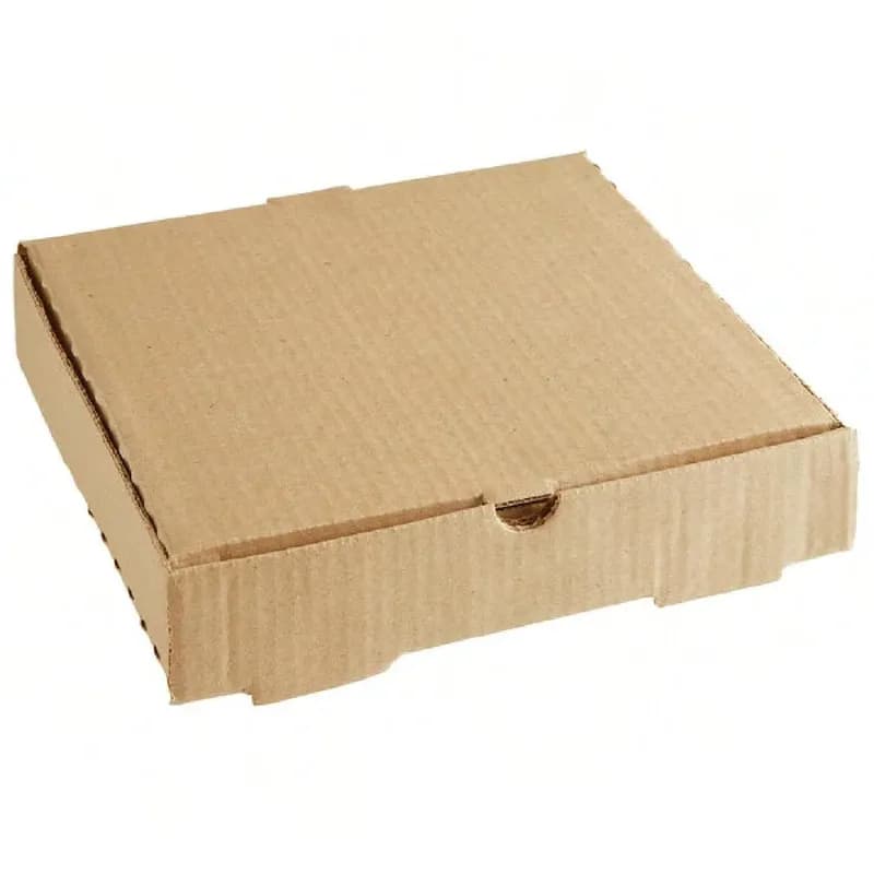 Victoria Bay Pizza Box 12X12X1.625 IN Corrugated Cardboard Kraft Plain B-Flute 50/Bundle