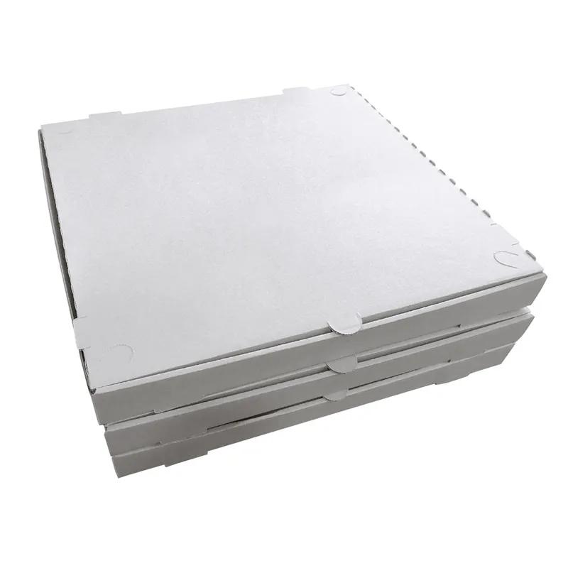 Victoria Bay Pizza Box 16X16X1.625 IN Corrugated Cardboard White Kraft Printed B-Flute 50/Bundle