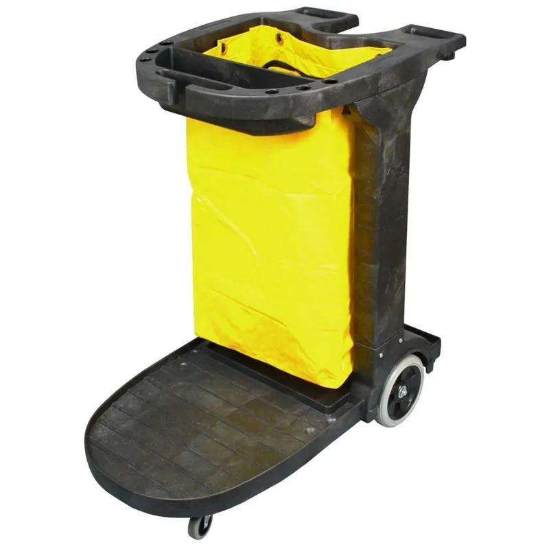 Gator Janitorial Cleaning Cart 25 GAL Black Yellow With Vinyl Bag Assembled 1/Each