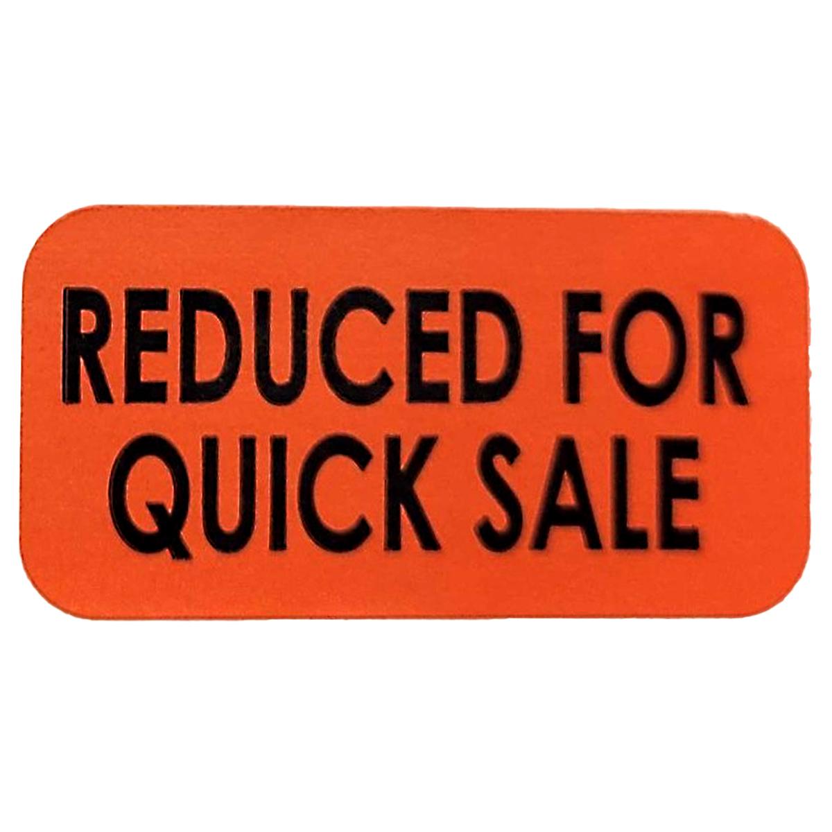 Reduced for Quick Sale Label 1000 Count/Roll 4 Rolls/Case