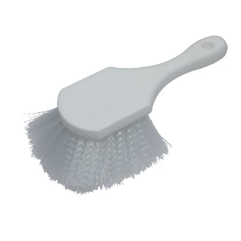 Utility Brush 20 IN Plastic Nylon White Long Handle 1/Each