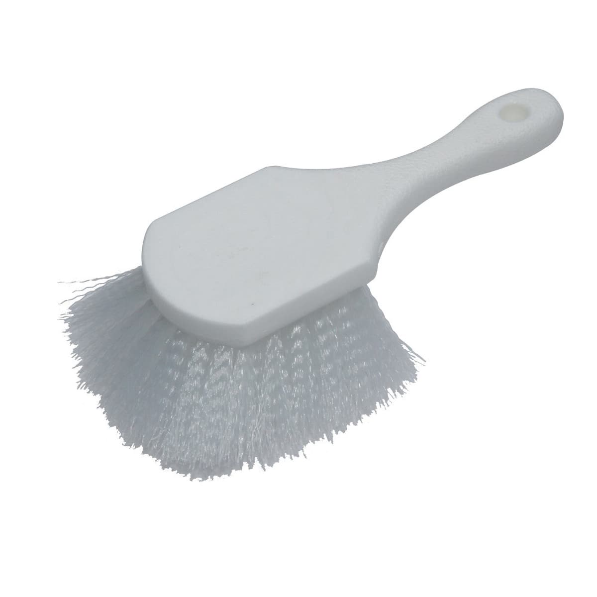 Utility Brush 20 IN Plastic Nylon White Long Handle 1/Each