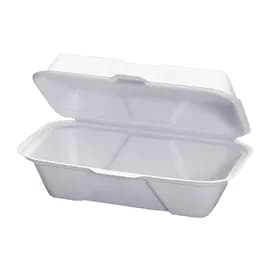 Hoagie & Sub Take-Out Container Hinged 9.1X5X3 IN Pulp Fiber White 250/Case
