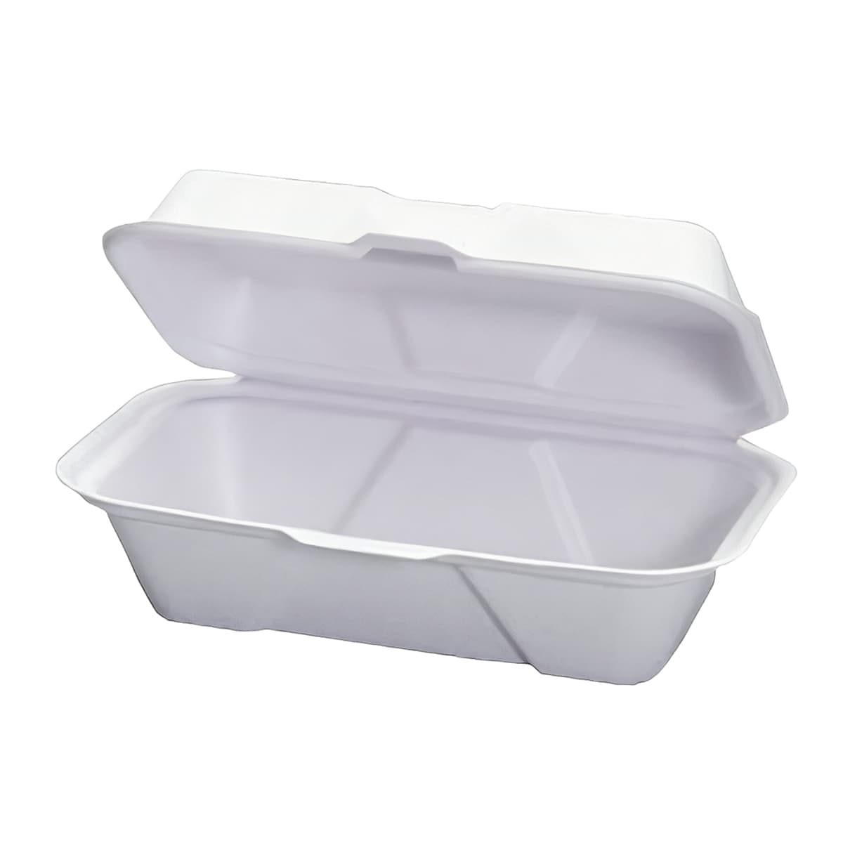Hoagie & Sub Take-Out Container Hinged 9.1X5X3 IN Pulp Fiber White 250/Case