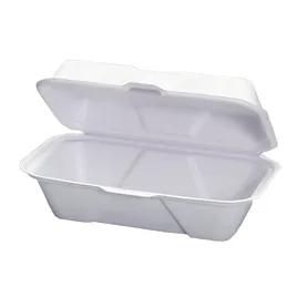 Hoagie & Sub Take-Out Container Hinged 9.1X5X3 IN Pulp Fiber White 250/Case
