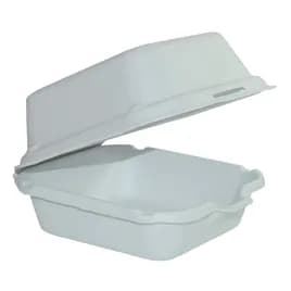 Harvest Take-Out Container Hinged 5.7X5.7X3 IN Pulp Fiber White Square 500/Case