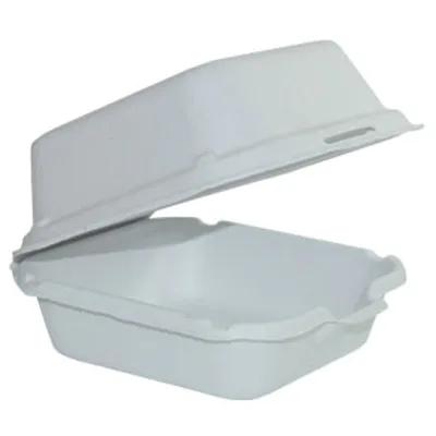 Harvest Take-Out Container Hinged 5.7X5.7X3 IN Pulp Fiber White Square 500/Case