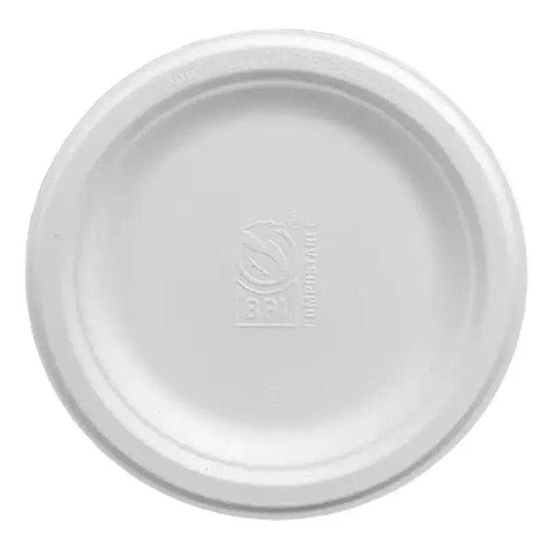 Harvest Plate 7 IN Sugarcane White Round 1000/Case