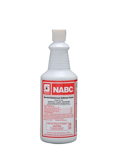 NABC® Floral Restroom Cleaner Disinfectant Deodorizer 1 QT Multi Surface Daily Neutral RTU Non-Acid 12 Count/Case