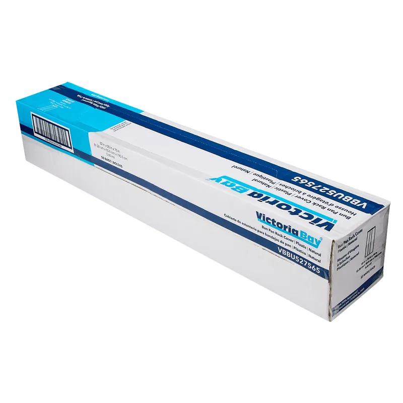 Victoria Bay Bun Rack Cover 32X20X75 IN Natural HDPE 0.65MIL 50/Case