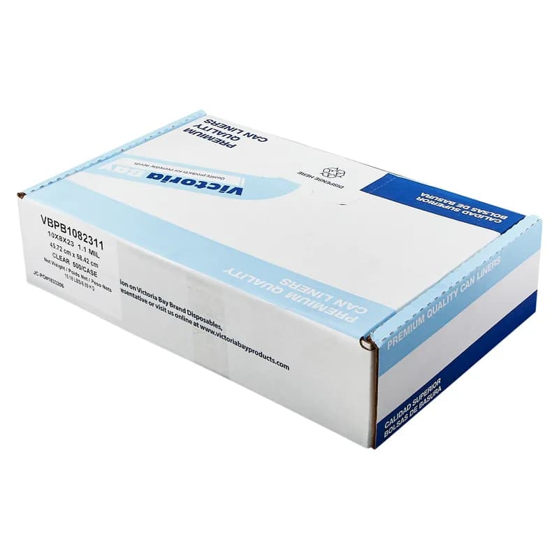 Victoria Bay Poly Bag 10X8X23 IN Clear LDPE 1.1MIL 500/Case