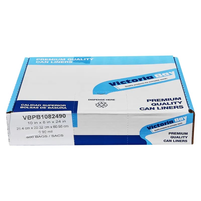 Victoria Bay Poly Bag 10X8X24 IN Clear LDPE 0.9MIL 500/Case
