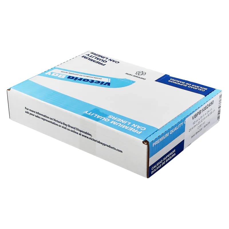 Victoria Bay Poly Bag 10X8X24 IN Clear LDPE 0.9MIL 500/Case