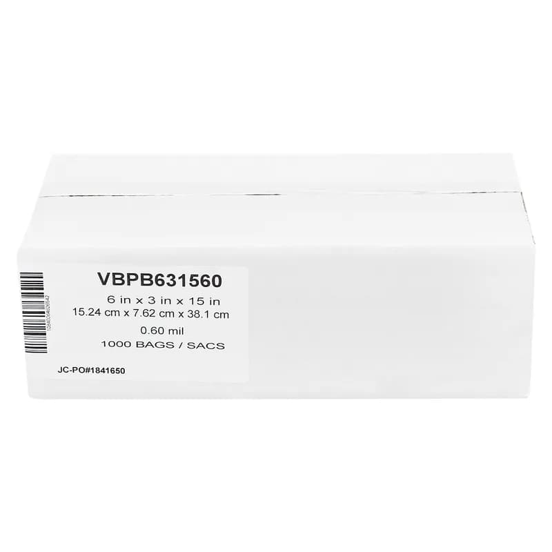 Victoria Bay Poly Bag 6X3X15 IN Clear LDPE 0.6MIL 1000/Case