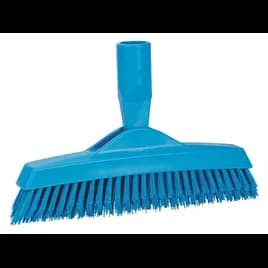 Vikan® Grout & Tile Brush 8.9X1.4X3.5 IN PP Polyester Stainless Steel Blue Extra Stiff Bristles 1/Each