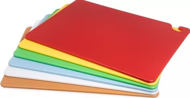 San Jamar Cut-N-Carry Cutting Board 18X24 IN Multicolor Set of 6 6/Pack