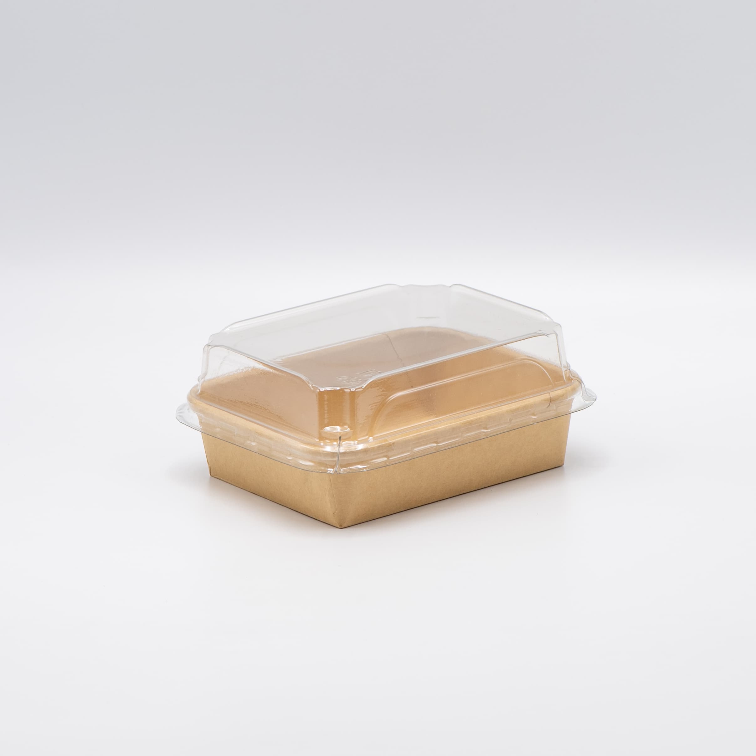 Take-Out Tray Base & Lid Combo 8X4X1 IN Kraft 200/Case