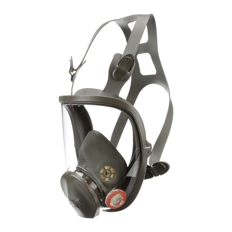 3M™ 6800 Face Shield Medium (MED) Gray Silicone Reusable Full Length Dual Airline Supplied Air Compatible 4/Case