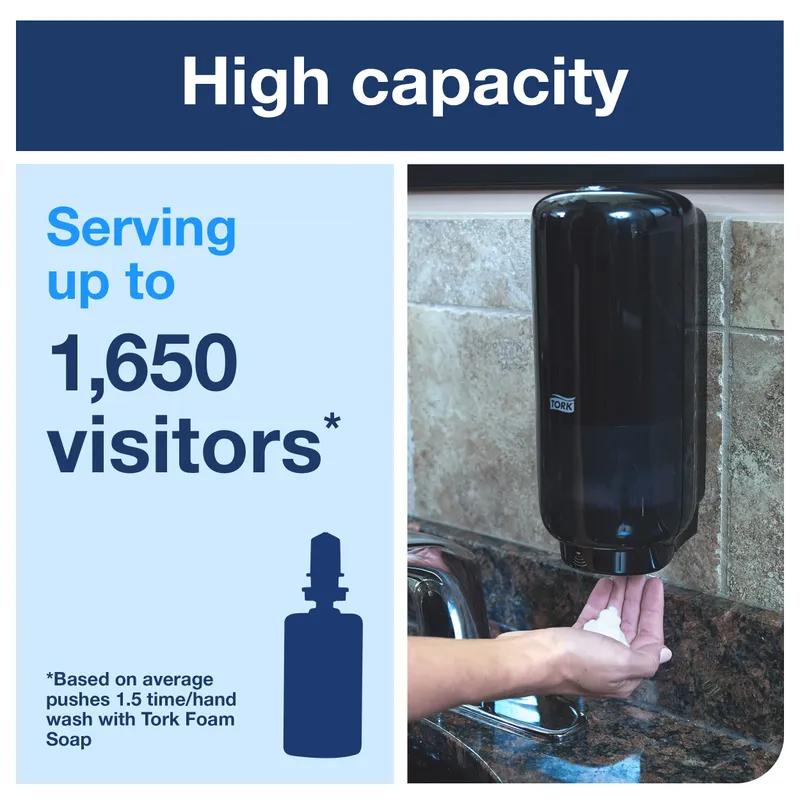 Tork S4 Soap Dispenser Foam 5.04X4.41X10.9 IN Black Plastic Automatic Elevation Range 1/Each